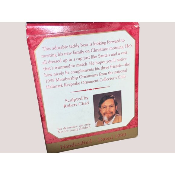 Hallmark Keepsake Ornament Waiting for a Hug Collector's Club 1999 - Picture 3 of 9